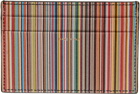 Paul Smith Black & Multicolor Signature Stripe Card Holder