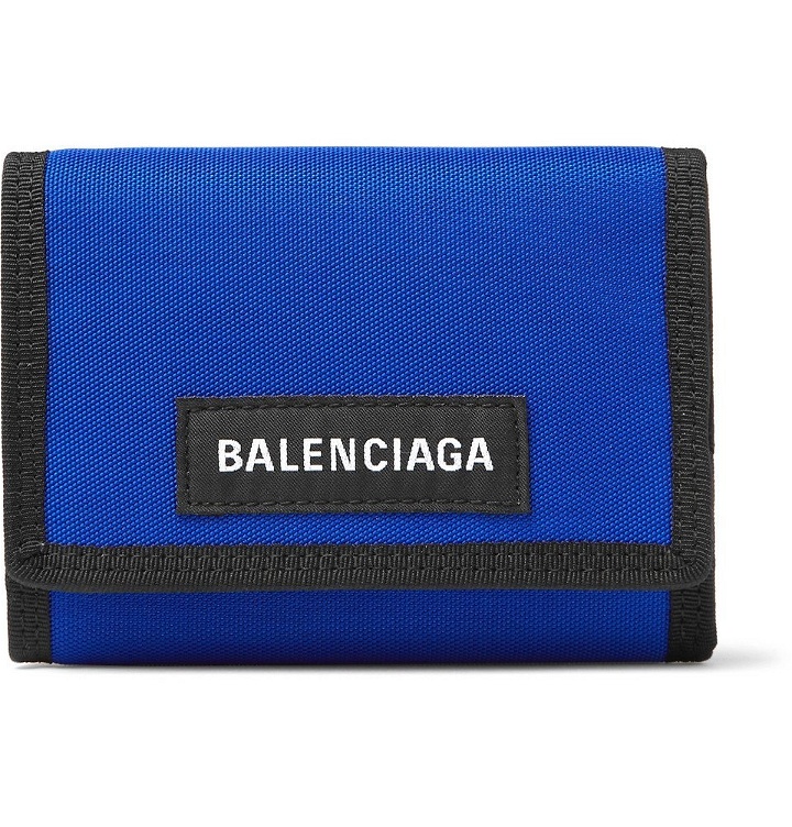 Photo: Balenciaga - Explorer Canvas Billfold Wallet - Men - Blue