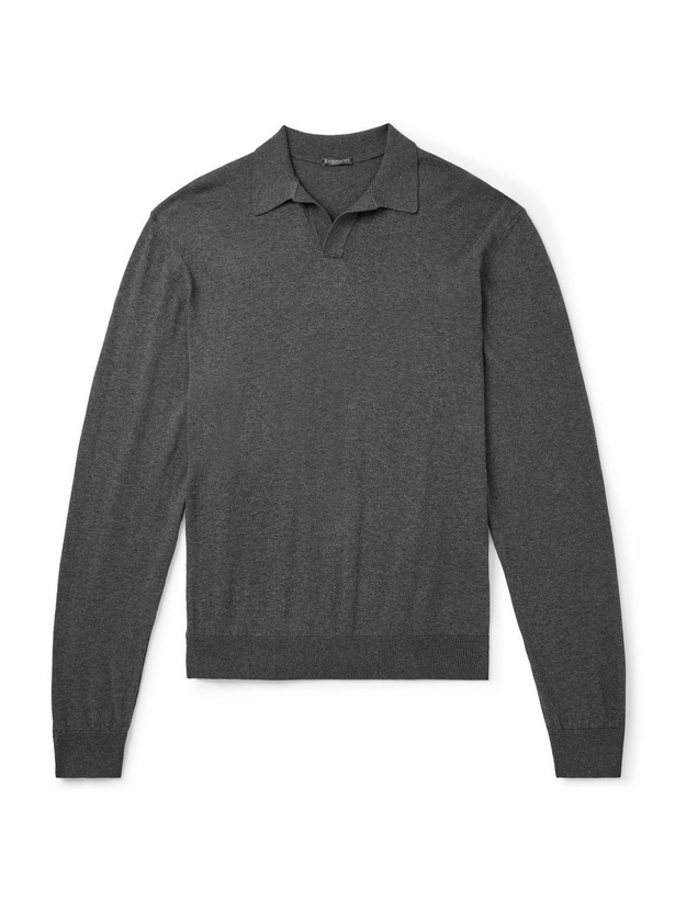 Photo: Rubinacci - Cotton Polo Shirt - Gray