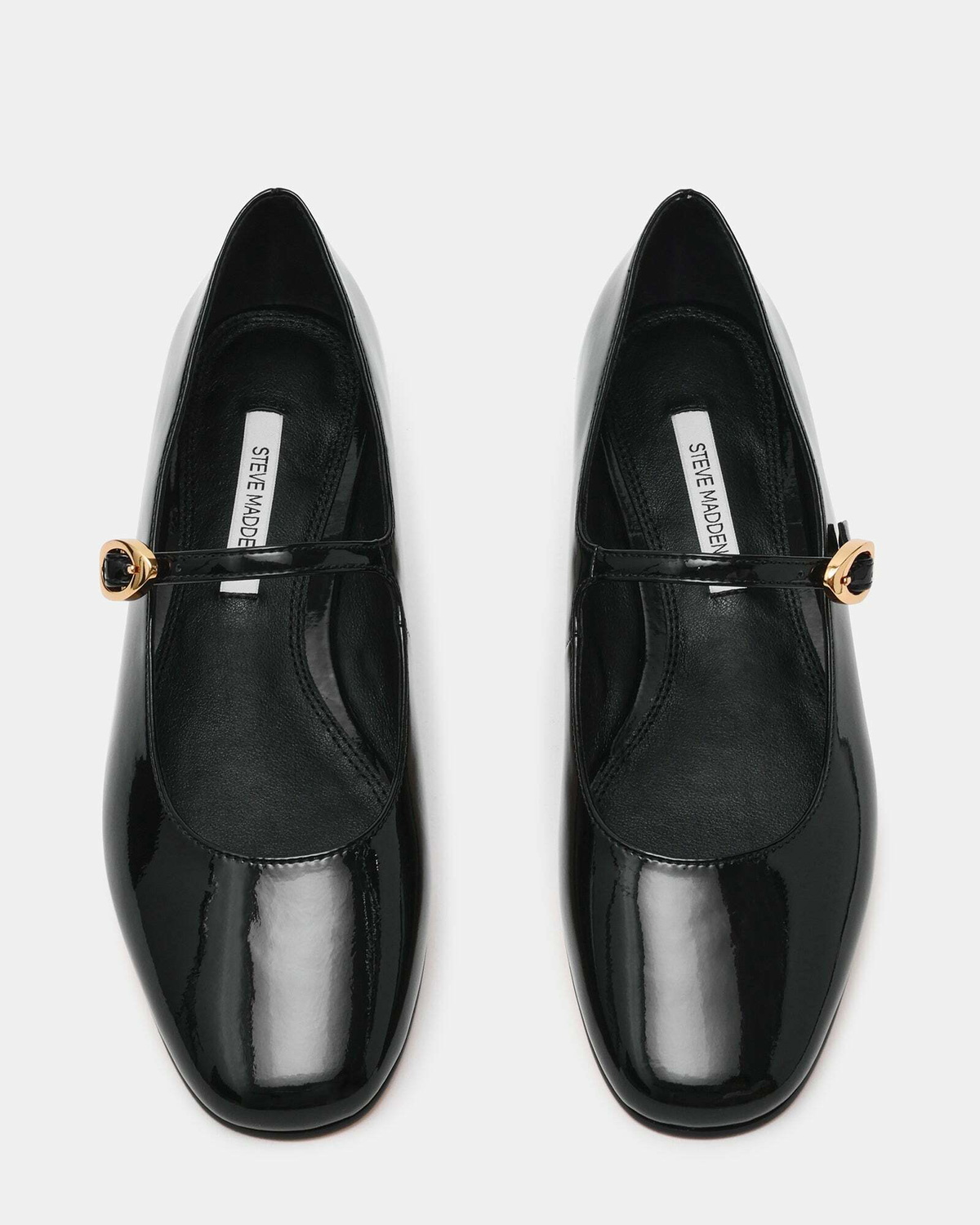 Steve Madden Lolli Flats in Black Patent