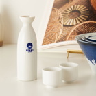 BEAMS JAPAN Sake Bottle & Cup Set in White