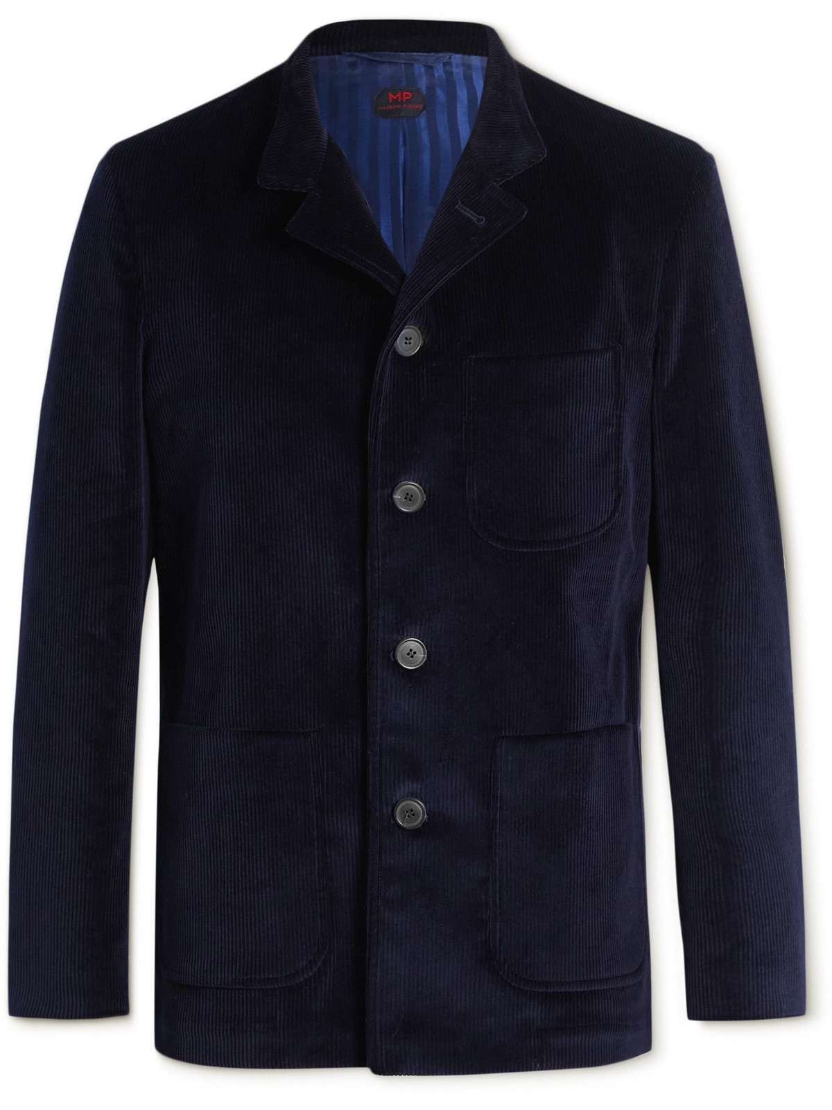 MP Massimo Piombo - Guru Cotton-Blend Corduroy Blazer - Blue