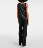 Dolce&Gabbana DG silk-blend satin tank top