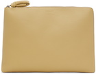 LEMAIRE Yellow Embossed Pouch