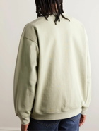 DIME - Logo-Embroidered Cotton-Jersey Sweatshirt - Neutrals