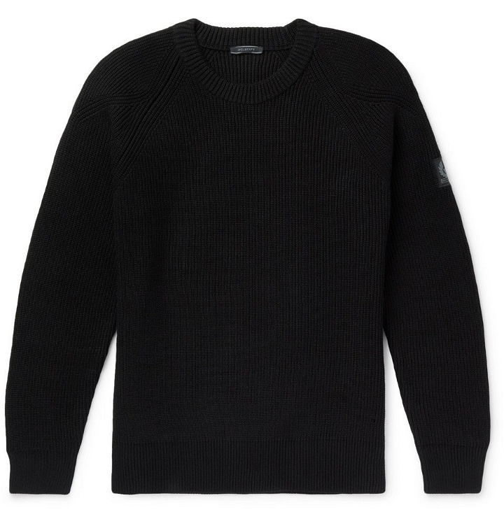 Photo: Belstaff - Knitted Cotton Sweater - Men - Black