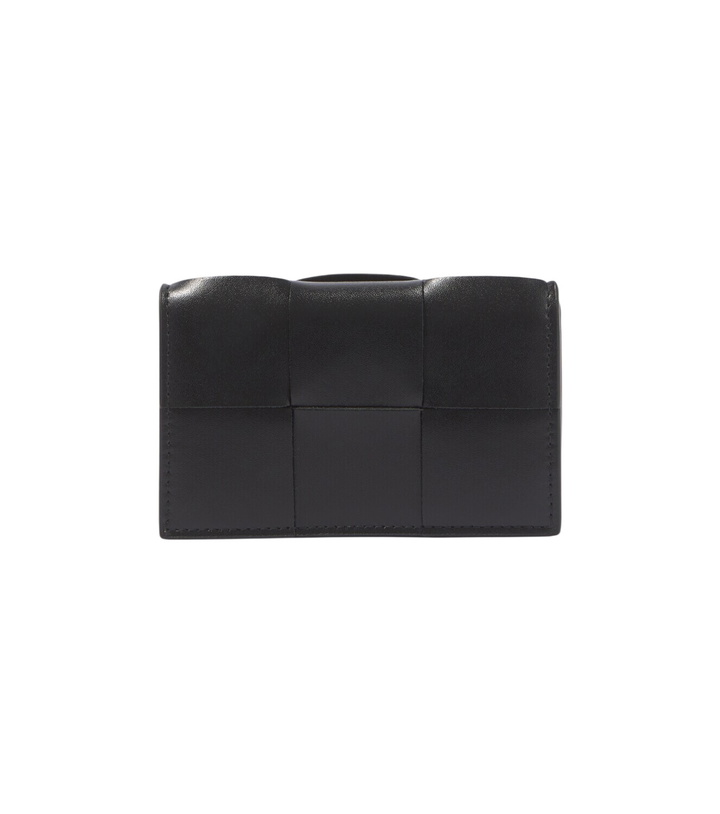 Photo: Bottega Veneta Intreccio cassette leather card holder