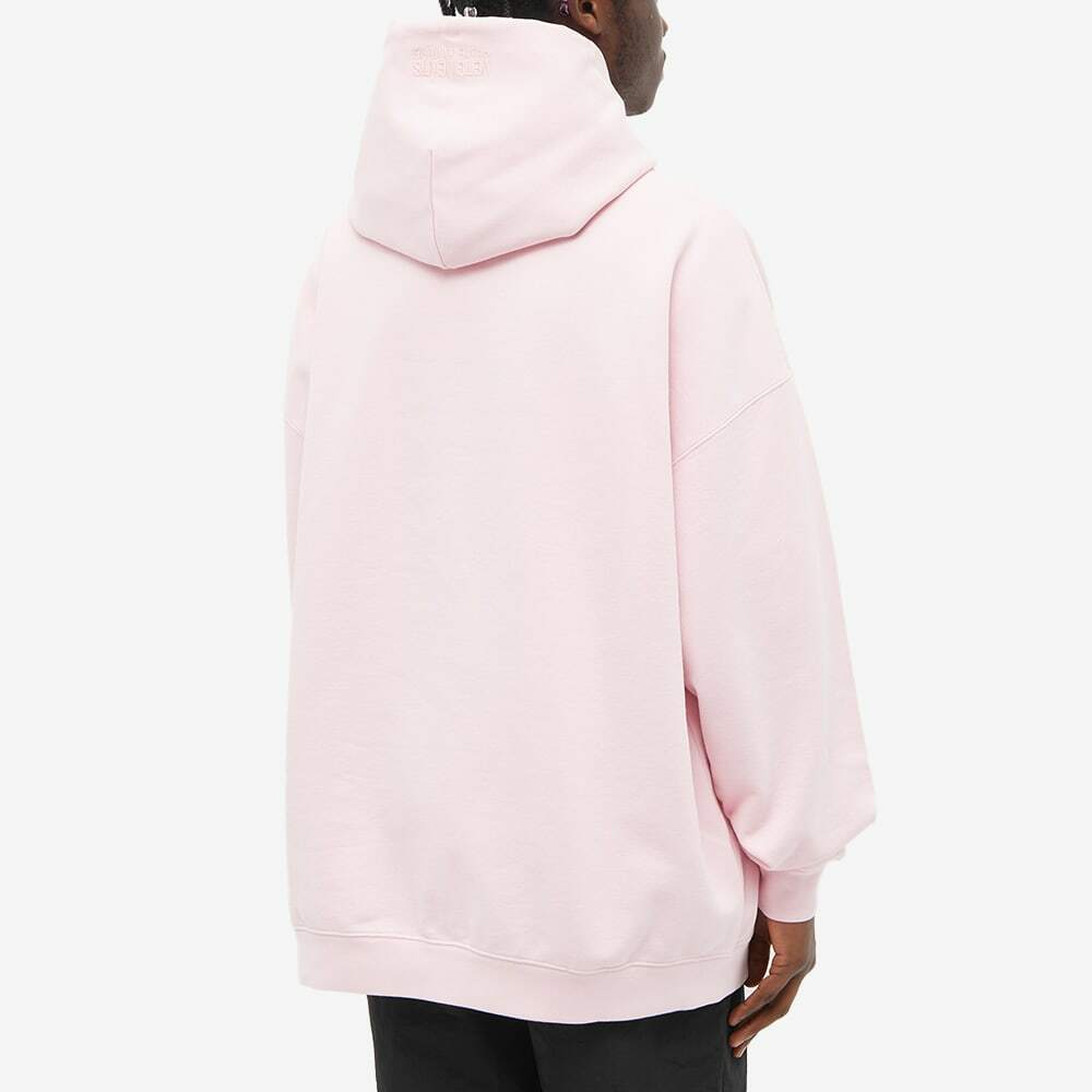 VETEMENTS Men's Haute Couture Logo Popover Hoody in Baby Pink