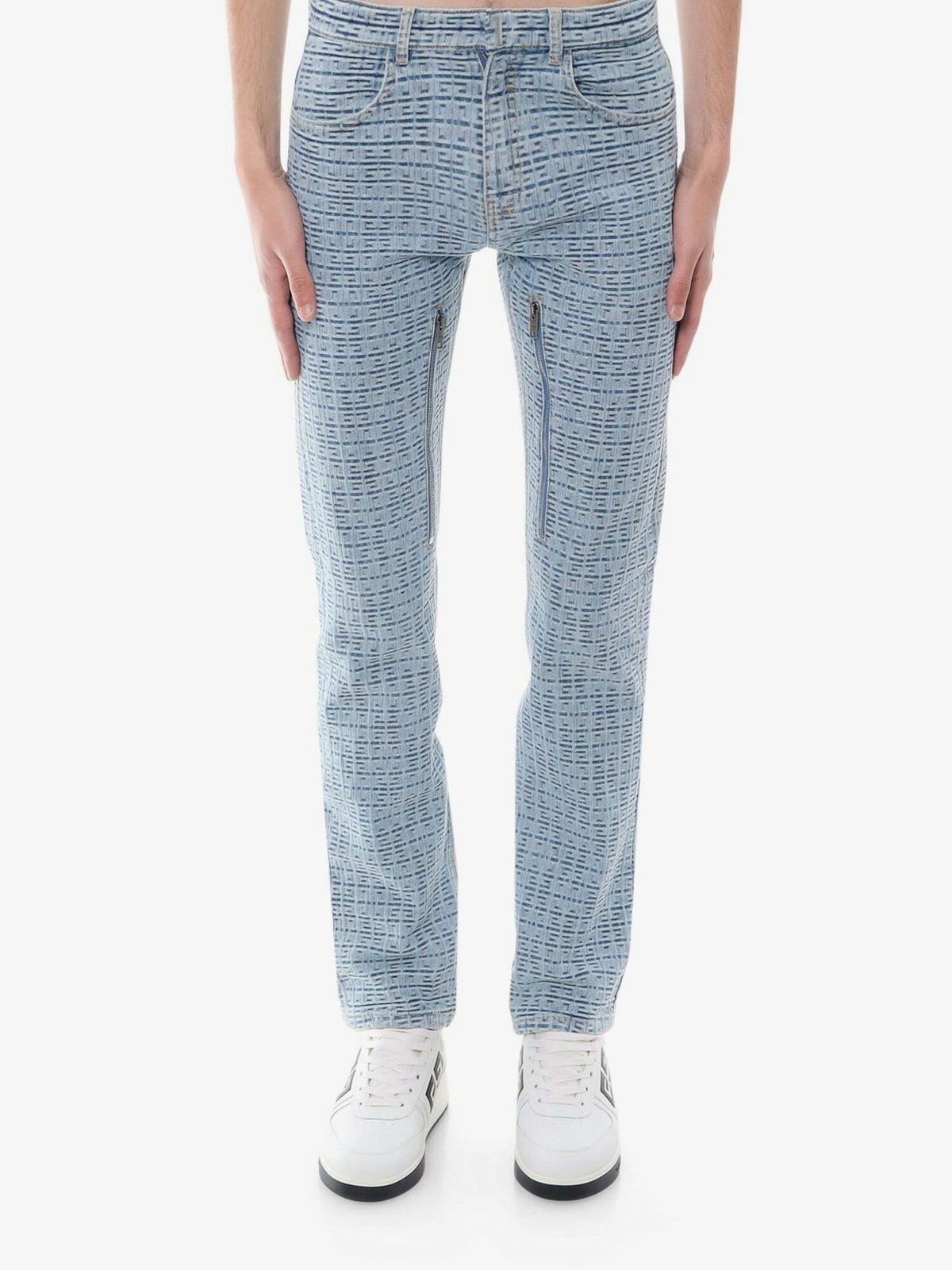 【送料&関税込】Givenchy Blue Cotton Denim Jeans Men's luxury jeans - Givenchy blue jeans with 5 pockets.