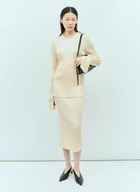 Jil Sander Rib Knit Midi Skirt