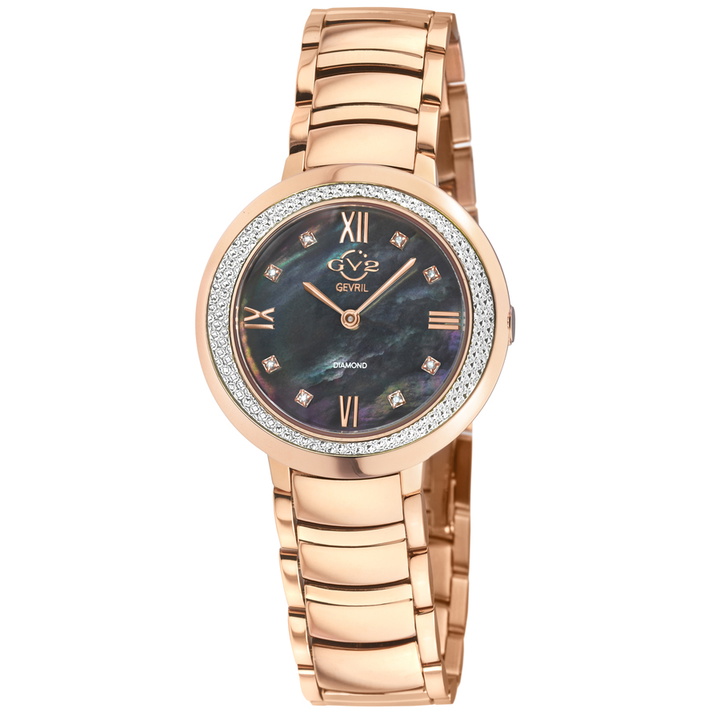 Photo: GV2 by Gevril Amalfi Diamond Mother of Pearl Dial Ladies Watch 14103B