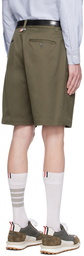 Thom Browne Khaki Unconstructed Shorts