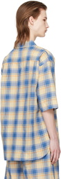 DOCUMENT Blue & Beige Check Shirt