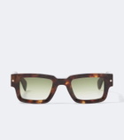 Sato Cervantes tortoiseshell rectangular sunglasses