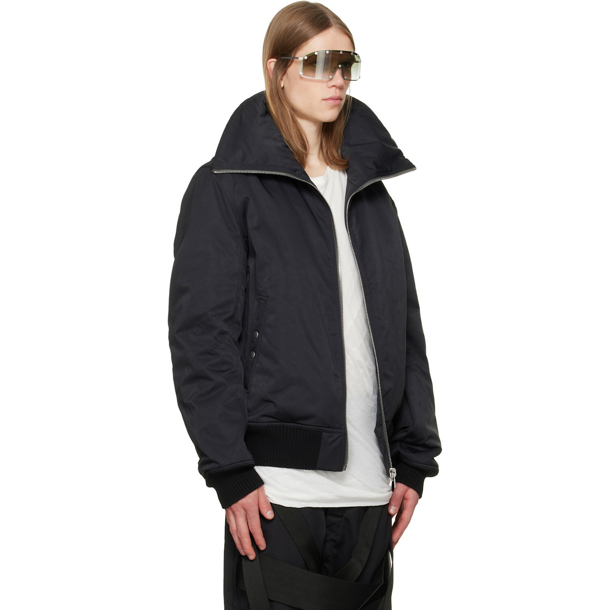 Rick Owens Black Tower Dracuflight Jacket