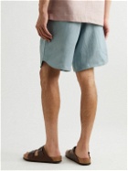 SMR Days - Linen Drawstring Shorts - Blue