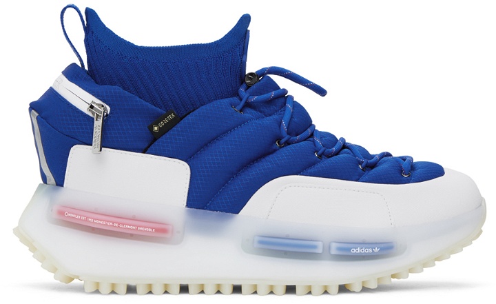 Photo: Moncler Genius Moncler x adidas Originals Blue NMD Sneakers