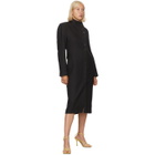 Situationist Black Wool Asymmetric Blazer Dress