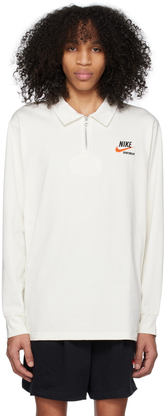 Photo: Nike White Embroidered Polo