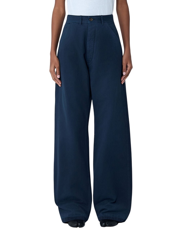 Jeans Femme Maison Margiela - Coupe Basse, Détail "slash" (découpe) - Taille 20 - Occasion Très Bon état