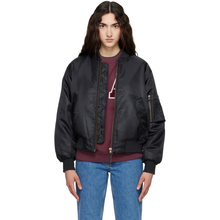Photo: ANINE BING Black Leon Bomber Jacket