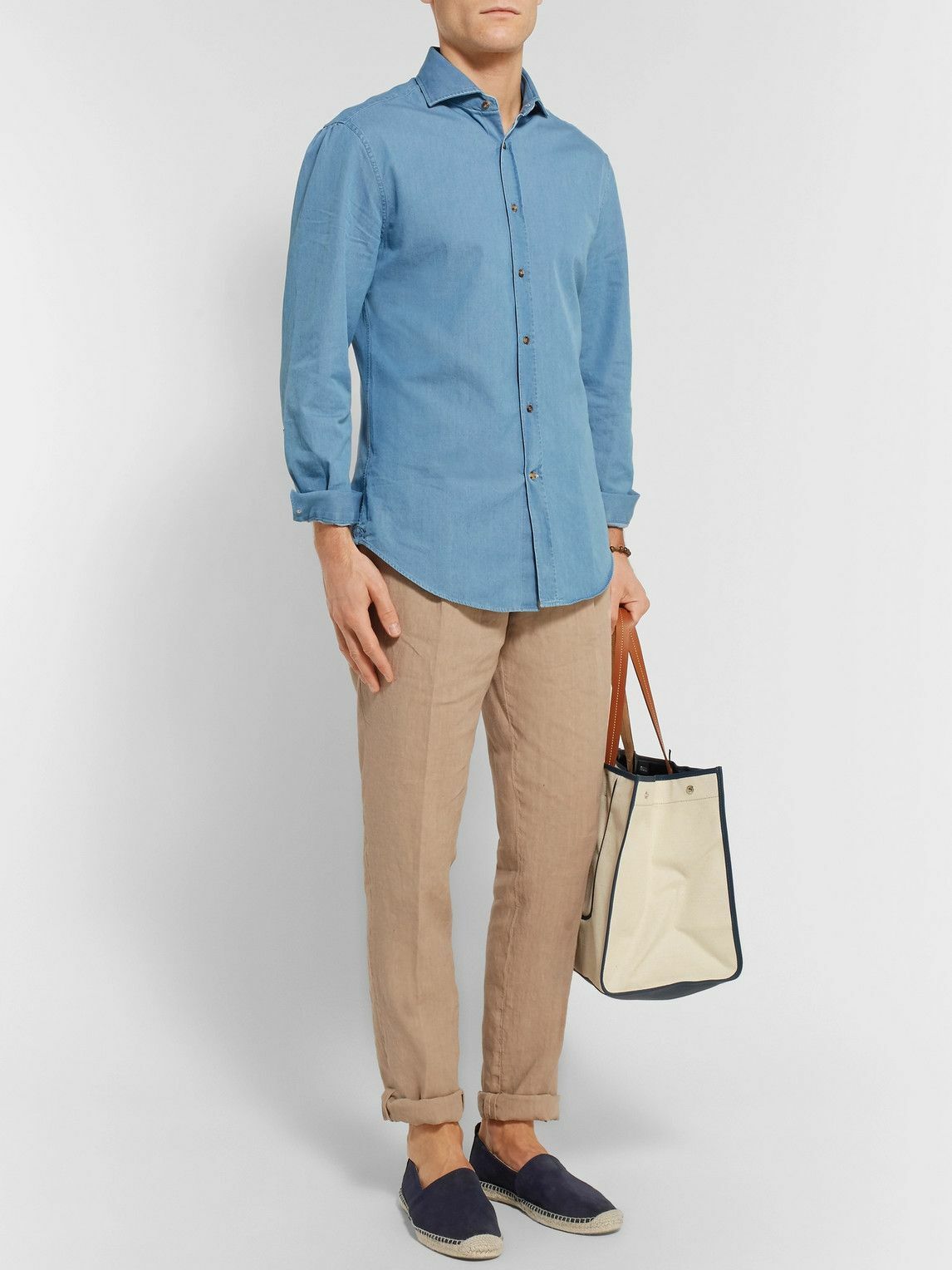 Anderson & Sheppard - Suede Espadrilles - Blue