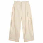 Deiji Studios Women's Tab Pants in Off White