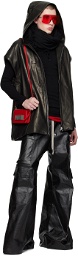 Rick Owens Black Luxor Leather Vest