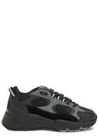 Cleens Pulse Runner Panelled Mesh Sneakers Black Grey