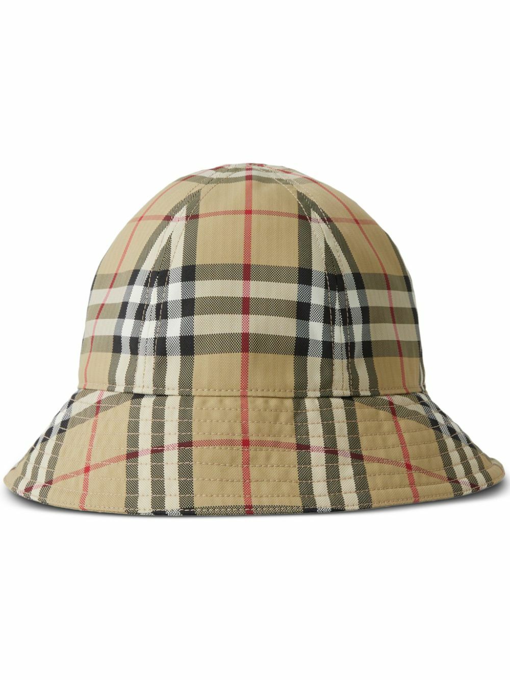 BURBERRY - Check Motif Nylon Bucket Hat Burberry