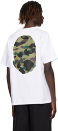 BAPE White 1st Camo Big Ape Head T-Shirt