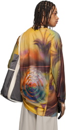 Kiko Kostadinov Yellow & Brown Fox Racing Edition Printed Tunic T-shirt
