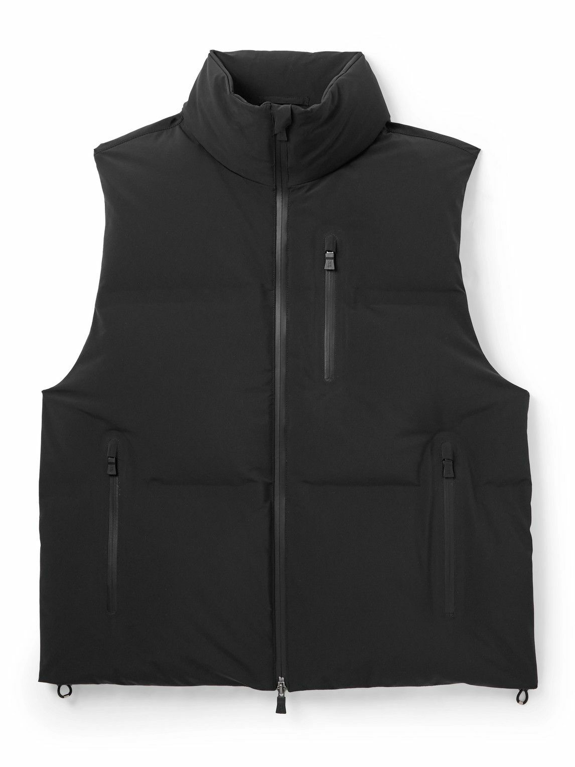 HERNO／down vest VEST IN SHINY RIBBED KNIT in Chantilly for Women | Herno®
