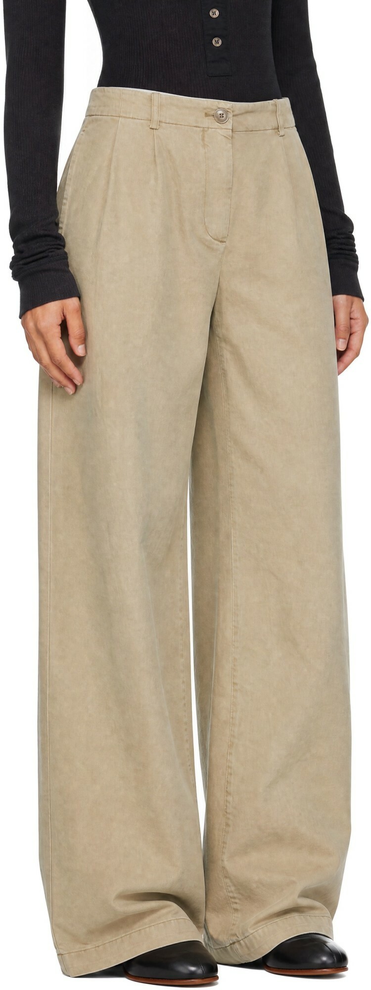 OUR LEGACY Beige Arch Chino Trousers
