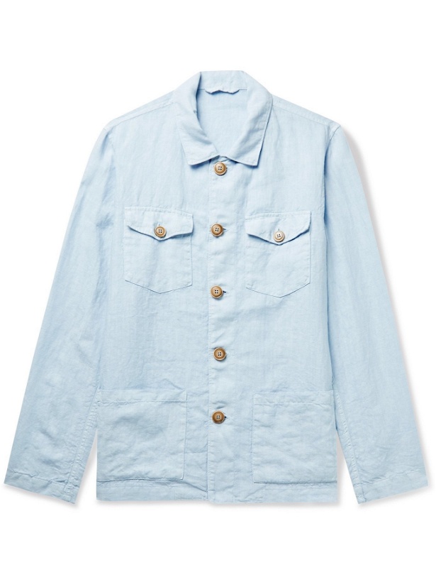Photo: ALTEA - Linen Shirt Jacket - Blue - M