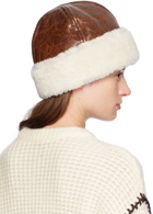 Stand Studio Brown & Off-White Ruth Hat