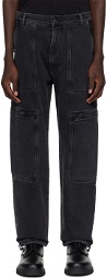 Hugo Gray Relaxed-Fit Jeans