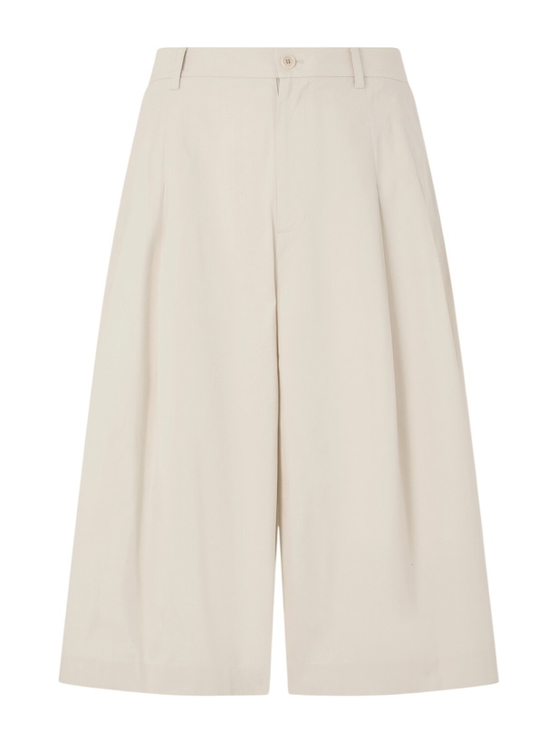 Photo: Amomento - Cotton-Blend Bermuda Shorts - Neutrals
