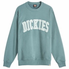 Dickies Men's Aitkin Sweatshirt in Lncn Grn/Srf Bl