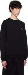 Dime Black Classic Small Logo Sweatshirt