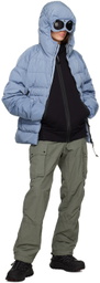 C.P. Company Blue Eco-Chrome R Goggle Down Jacket