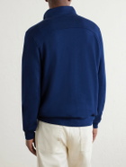 Derek Rose - Quinn Cotton and Modal-Blend Jersey Half-Zip Sweatshirt - Blue