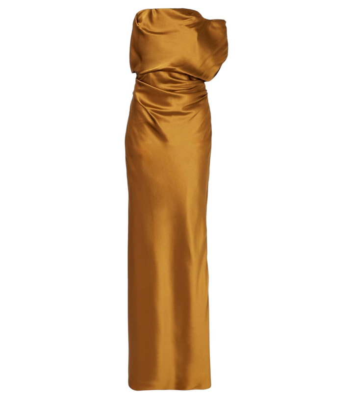 Photo: The Sei Draped silk satin gown