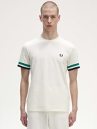 Fred Perry T Shirt White   Mens