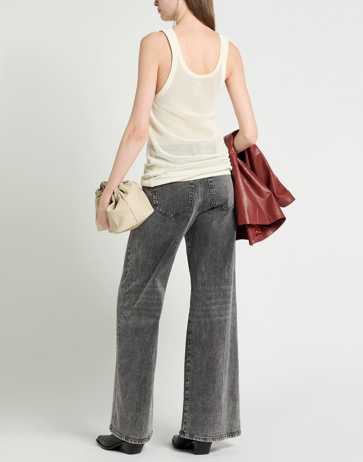 Laneus Womens Top Ivory