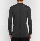 Rick Owens - Mock-Neck Virgin Wool Sweater - Men - Dark gray