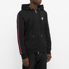 Moncler Men's Zip Logo Hoody in Black