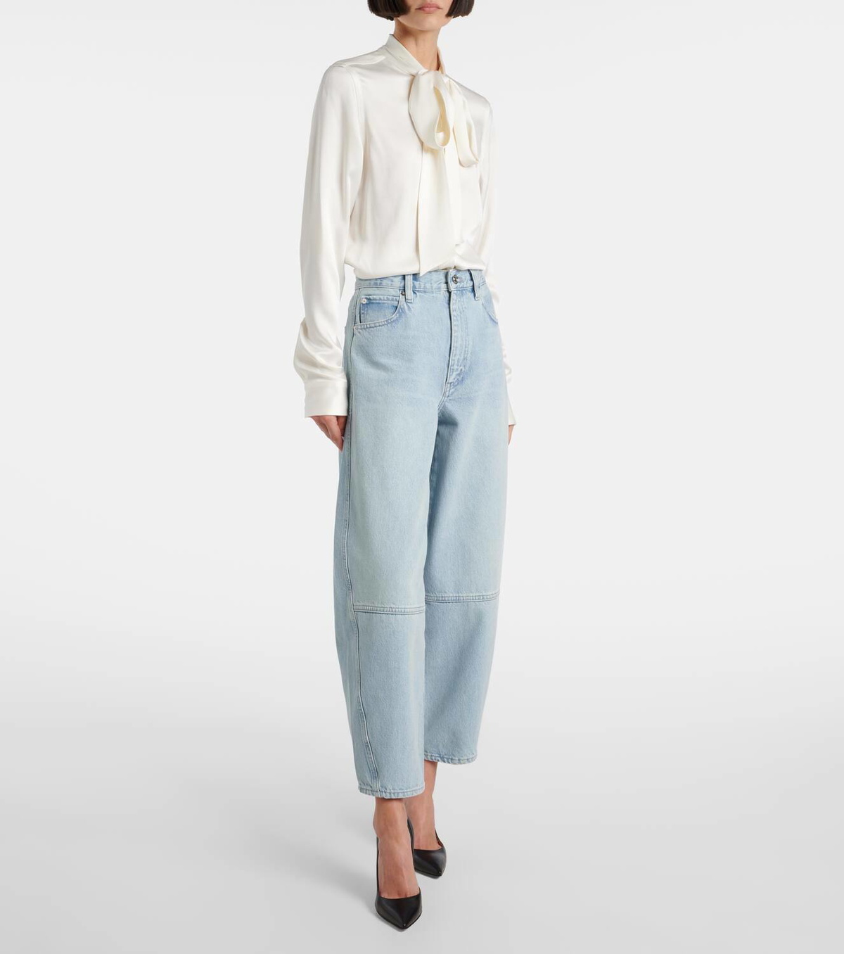 Twisted Wide Leg Jeans