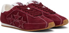 AMIRI Burgundy Pacific Flat Sneakers