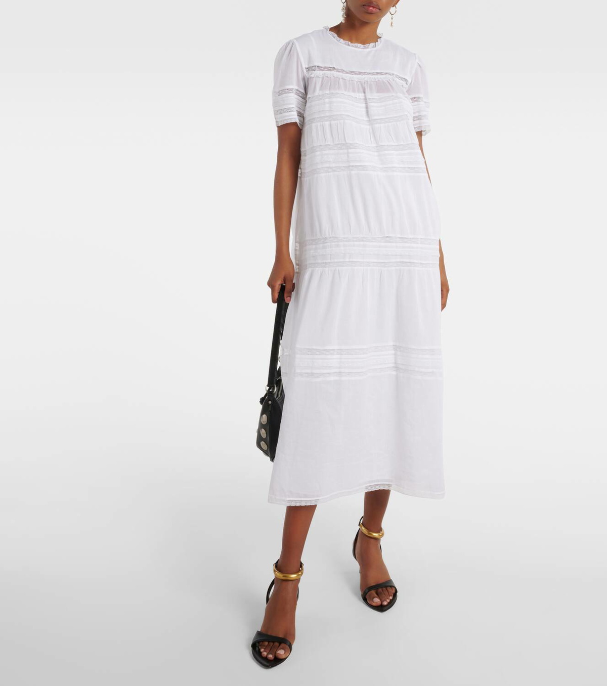 white christmas dresses Yin Cotton Ruffle Dress by Isabel Marant Etoile- La Garçonne